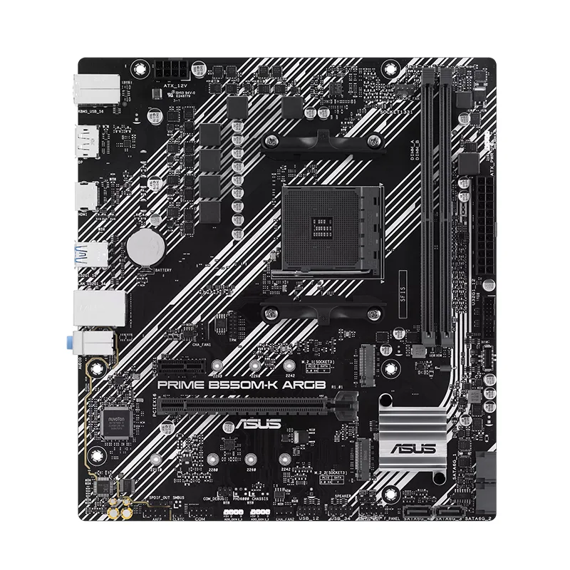 Motherboard Asus PRIME B550M-K ARGB, Chipset AMD B550, Socket AMD AM4, mATX