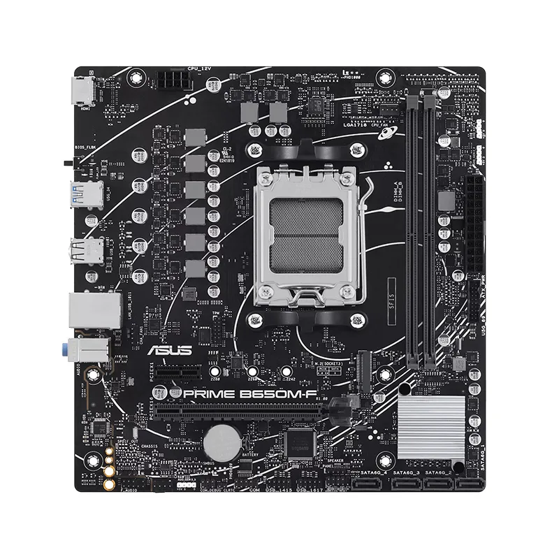Motherboard ASUS PRIME B650M-F, Chipset AMD B650, Socket AMD AM5, mATX