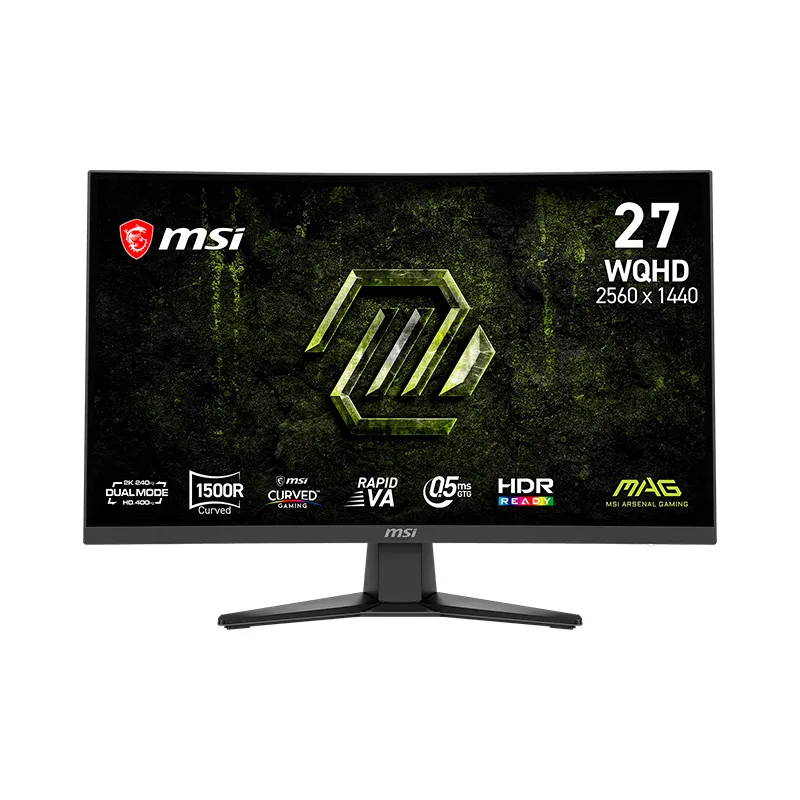 Monitor Curvo MSI MAG 275CQDF X24, 27" WQHD VA/240Hz/HDMIx2/DP/Headphone-out