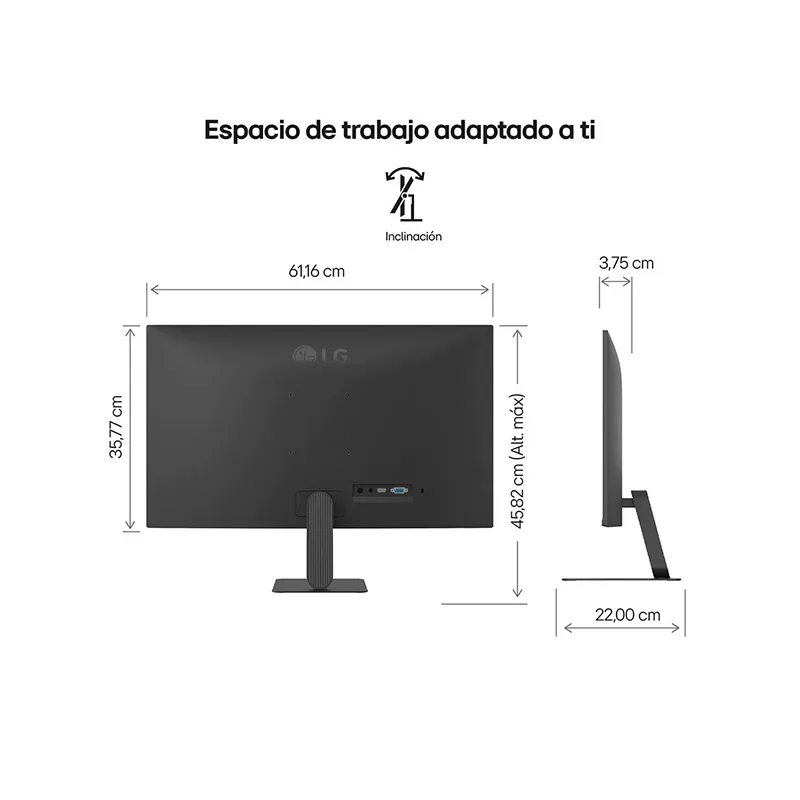 Monitor LG 27" FHD/IPS/120Hz/HDMI/VGA/Headphone-out