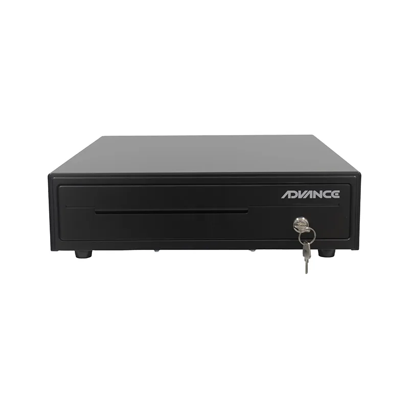 Caja para efectivo Advance ADV-6406, 5 ranuras, RJ11, Negro