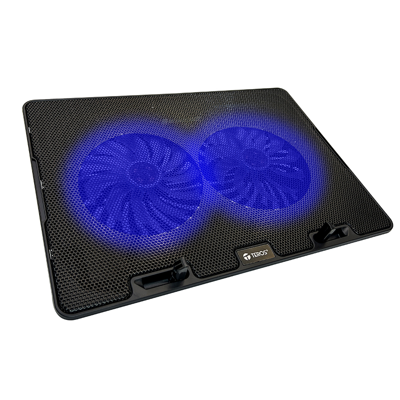 Cooler TEROS TE-7020N, compatible con notebooks de hasta 15.6_, 2 fan de 12cm