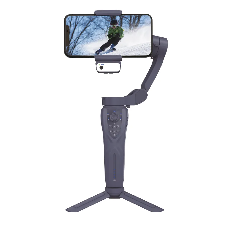 Estabilizador de Cardan, para teléfono, bluetooth inalámbrico de 3 ejes, negro