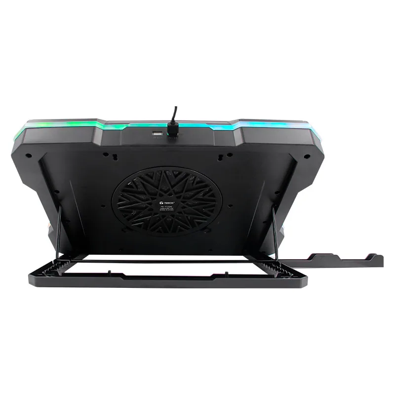 Cooler TEROS TE-7133N RGB, compatible con notebooks de 14" hasta 19"