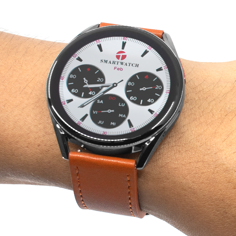 Reloj inteligente TEROS TE-8081B, 1.43_ AMOLED, IP68, bluetooth 5.3, negro