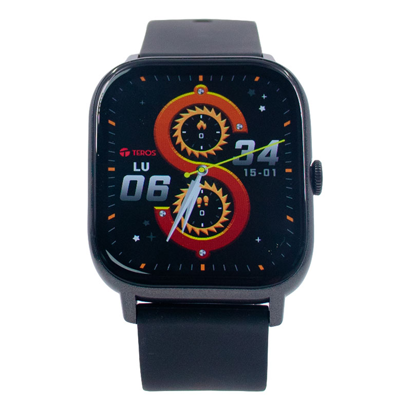 Reloj inteligente TEROS TE-8084N, 1.85_ AMOLED, IP68, bluetooth 5.3, negro