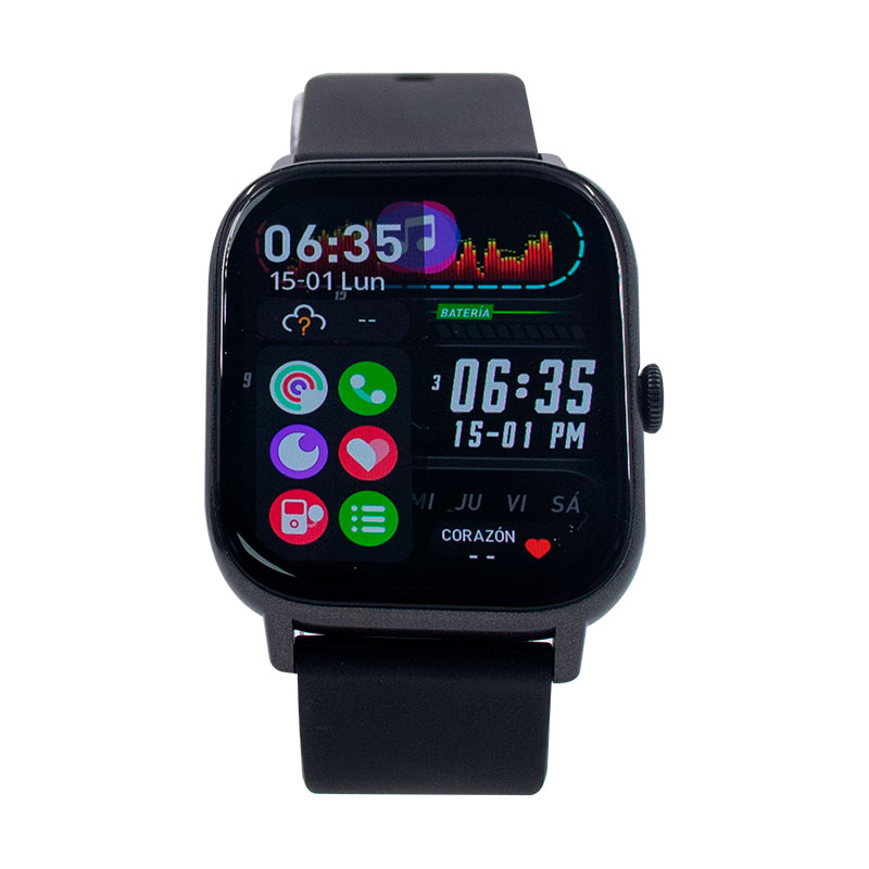 Reloj inteligente TEROS TE-8084N, 1.85_ AMOLED, IP68, bluetooth 5.3, negro