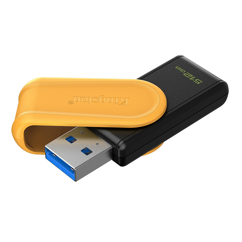 Memoria Flash USB Kingston DataTraveler Exodia S, 512GB, interfaz_ USB 3.2 Gen 1, Amarillo