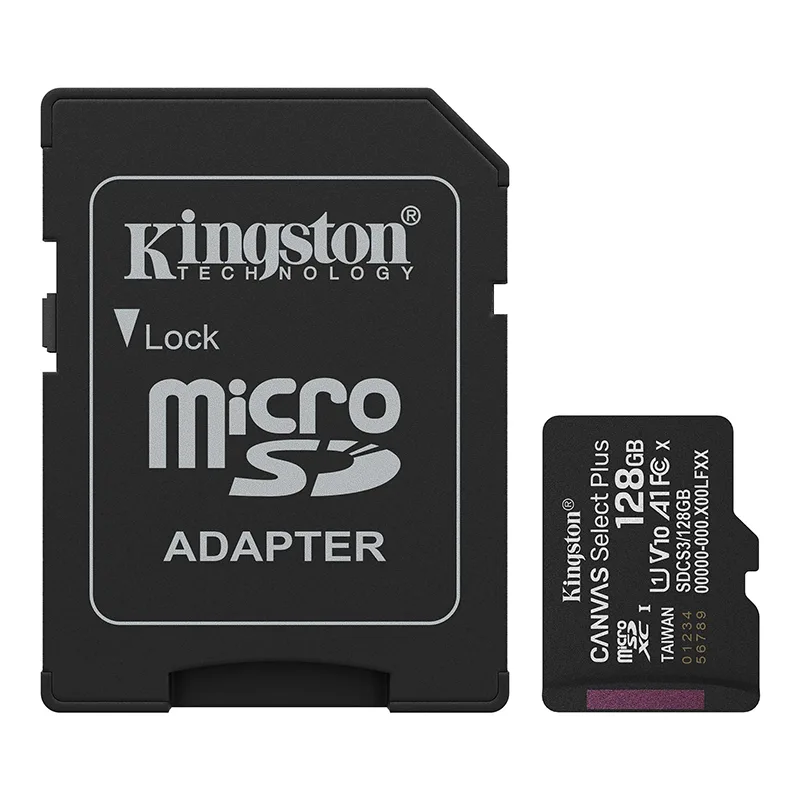 Tarjeta de Memoria Kingston 128GB MicroSD Canvas Select Plus -150MB/seg - UHS-I Clase 10
