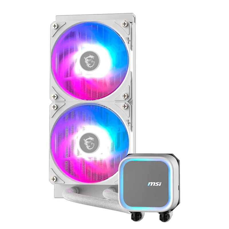 Refrigeracion líquida MSI MAG CORELIQUID A13 240 WHITE / Cantidad de ventiladores: 2