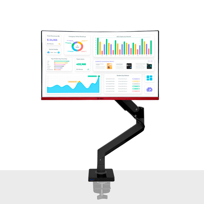 Rack para Monitor de 22_ a 35_ _ Brazo Soporte TEROS TE-7113