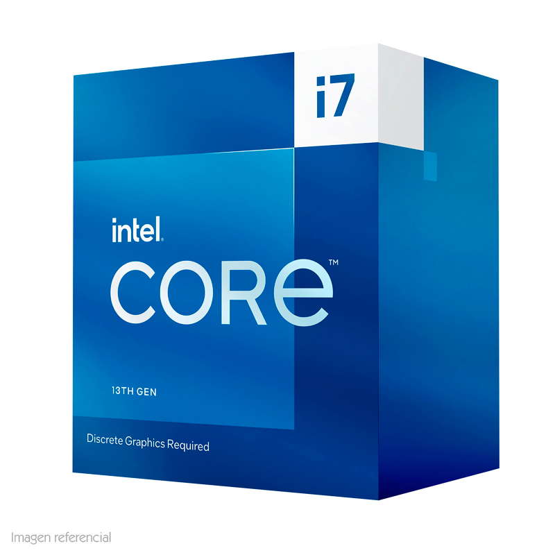 Procesador Intel Core i7-13700F 2.10_5.20GHz 30MB SmartCache LGA1700, 65W, Intel 7(10nm)
