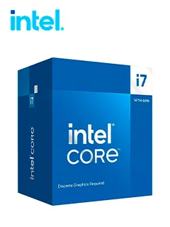 Procesador Intel Core i7-14700F 2.10/5.40GHz, 33 MB Intel Smart Caché, LGA1700, 65W/219W