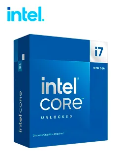 Procesador Intel Core i7-14700K 3.40/5.60GHz, 33 MB Intel Smart Caché, LGA1700, 125W/253W