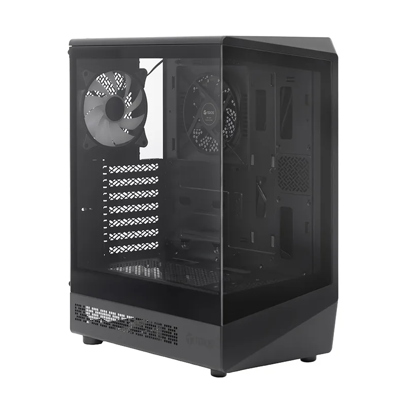 Case Gamer Teros TE-1321G, Mid Tower, USB 3.0 / USB 2.0, Audio, Ventilador RGB, Negro