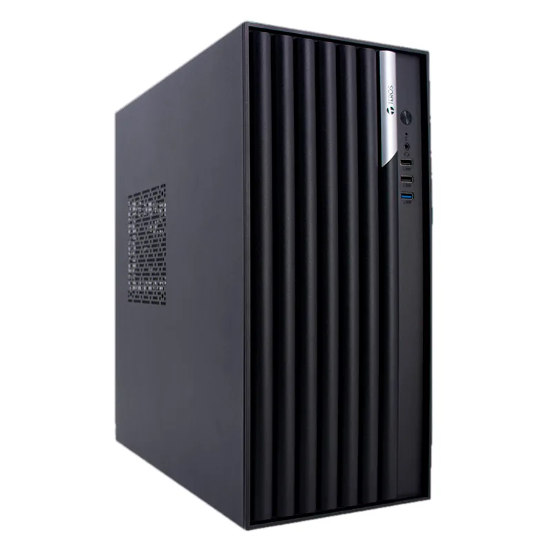Case TEROS TE-1036S, Factor de forma ATX, 250 W, USB 3.0 / 2.0, audio, negro.