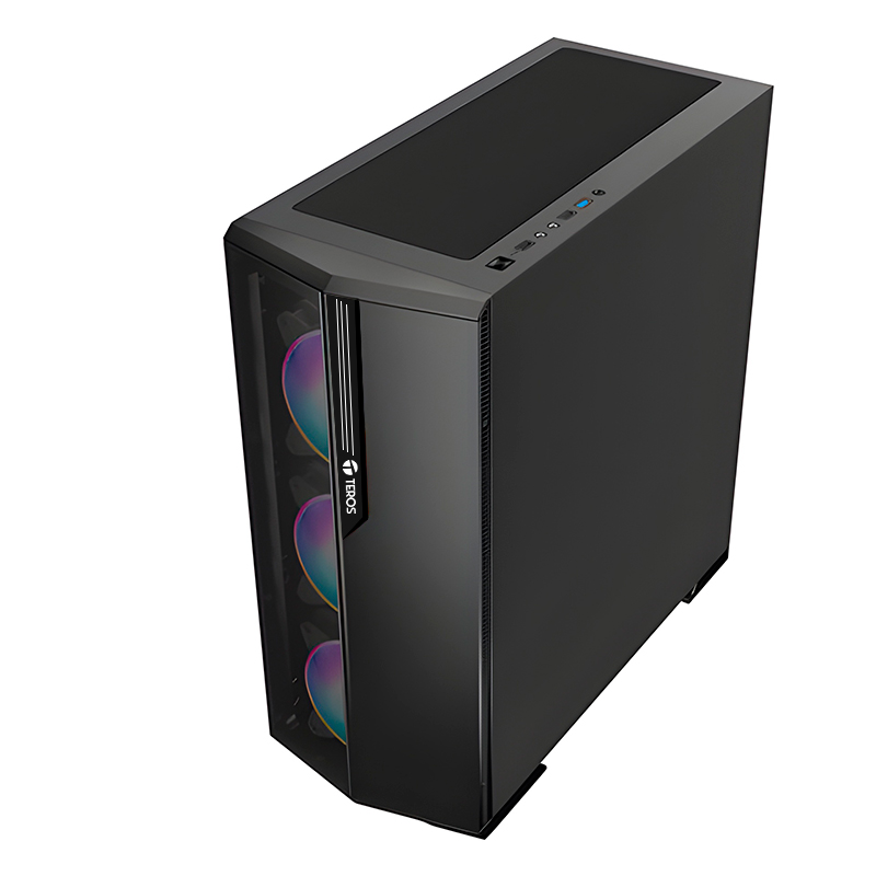 Case Gamer Teros TE1175N, Mid Tower, Negro, USB 3.0, USB 2.0, Audio.