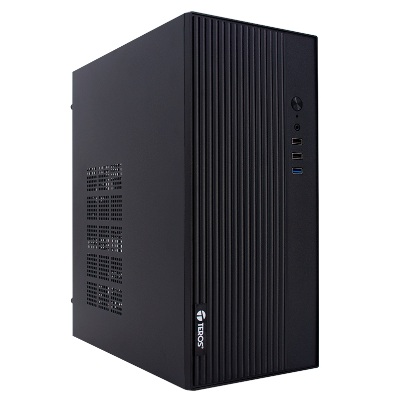 Case TEROS TE-1035S, Mini Tower ATX, 250 W, USB 3.0 _ 2.0, audio HD, negro
