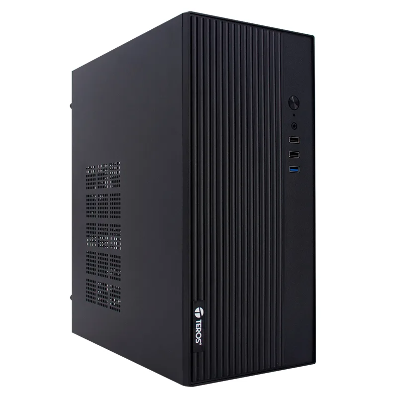Case TEROS TE-1035S, Mini Tower ATX, 250 W, USB 3.0 / 2.0, audio HD, negro