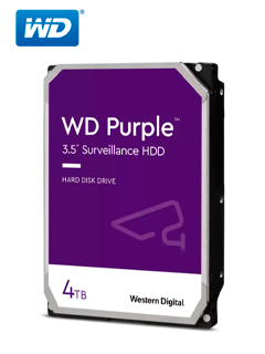 Disco duro Western Digital WD Purple, 4TB, SATA 6.0 Gb_s, 256MB Cache, 5400 rpm, 3.5_.