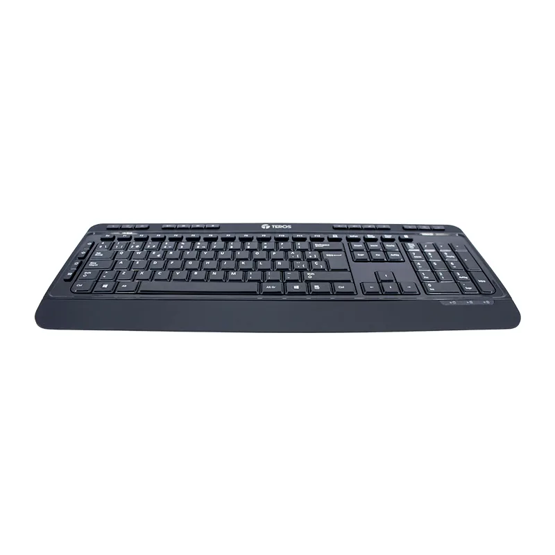 Teclado inalámbrico TEROS TE-4074CS, 2.4Ghz, USB, negro
