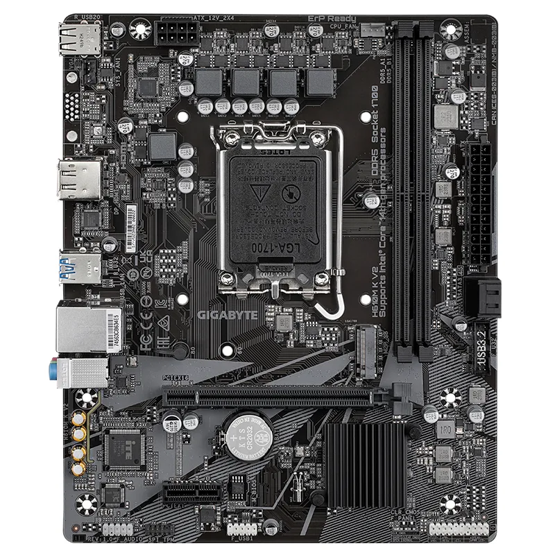 Motherboard Gigabyte H610M K V2, Chipset Intel H610, LGA1700, Micro ATX