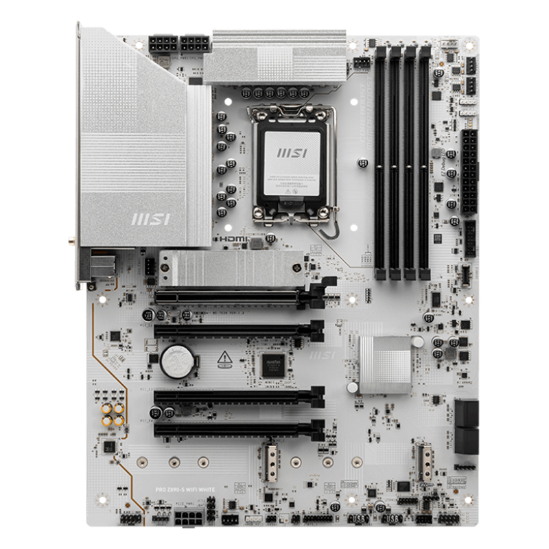 Motherboard MSI PRO Z890-S WIFI WHITE, Chipset Intel Z890, LGA 1851, HDMI, DP, ATX
