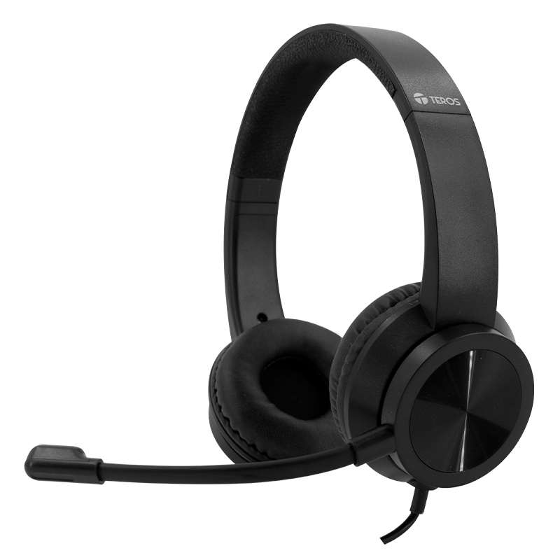 Audifono TEROS TE-8037N (HEADSET), negro