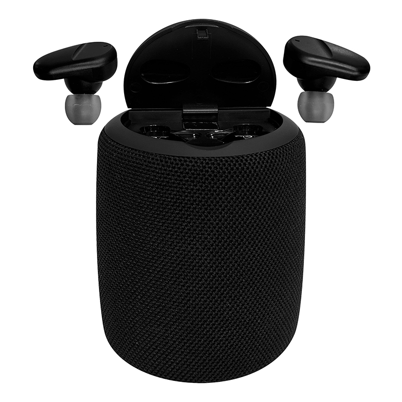 Parlante_audifono TEROS TE-6033N, bluetooth, 5 W, 1200 mAh, negro