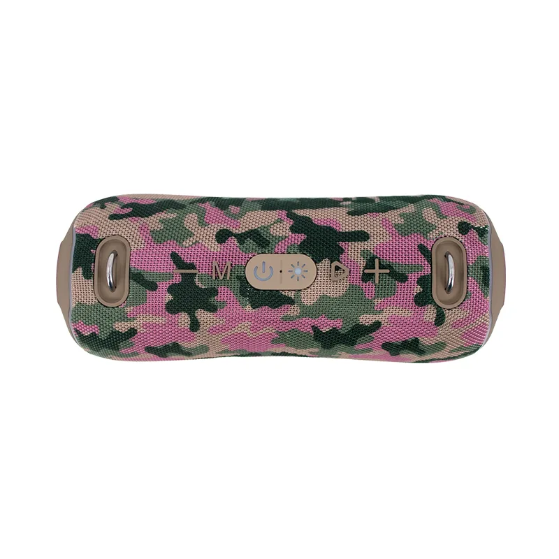 Parlante TEROS Ultra TE-6046M, BT 5.3, RGB, TWS, color marrón militar camuflado