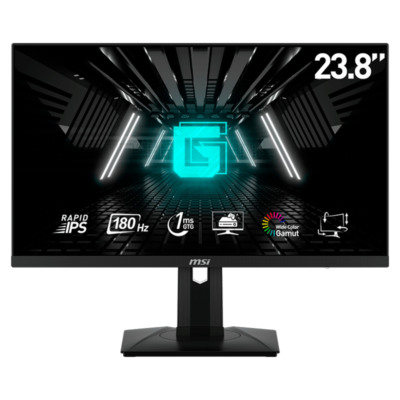 Monitor plano gaming MSI G244PF E2 23.8__FHD_Rapid IPS_180Hz_HDMI x2_DP x1_Earphone out x1