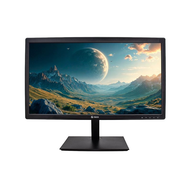 Monitor Plano TEROS TE-1916S, 19.5_ HD TN, 75 Hz, 5ms, HDMI, VGA, AUDIO OUT, Parlantes