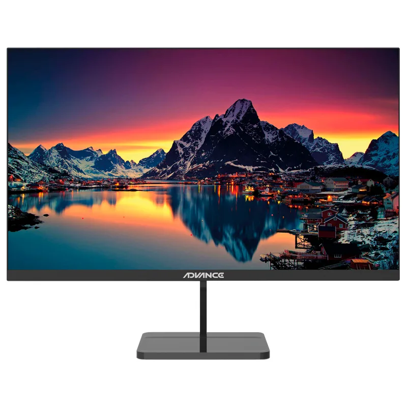 Monitor plano ADVANCE ADV-2152S 21.5" FHD IPS 100Hz 1ms HDMI DP VGA PARLANTES negro