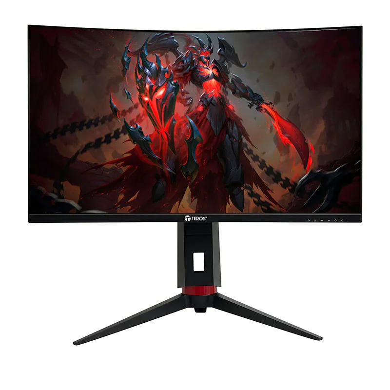Monitor curvo gaming TEROS TE-2767G 27" QHD VA 180Hz 1ms HDMI DP AUDIO OUT negro