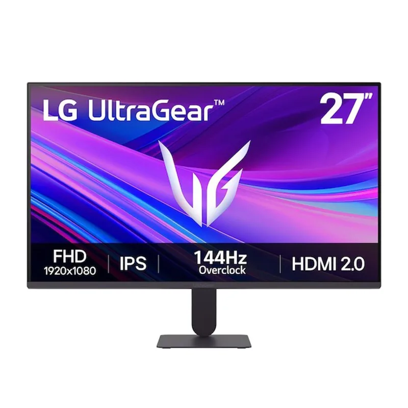 Monitor LG 27G411A-B, 27"/FHD/IPS/144Hz/HDMI/DP/USB/Headphones-out (3-polos, Solo Sonido)