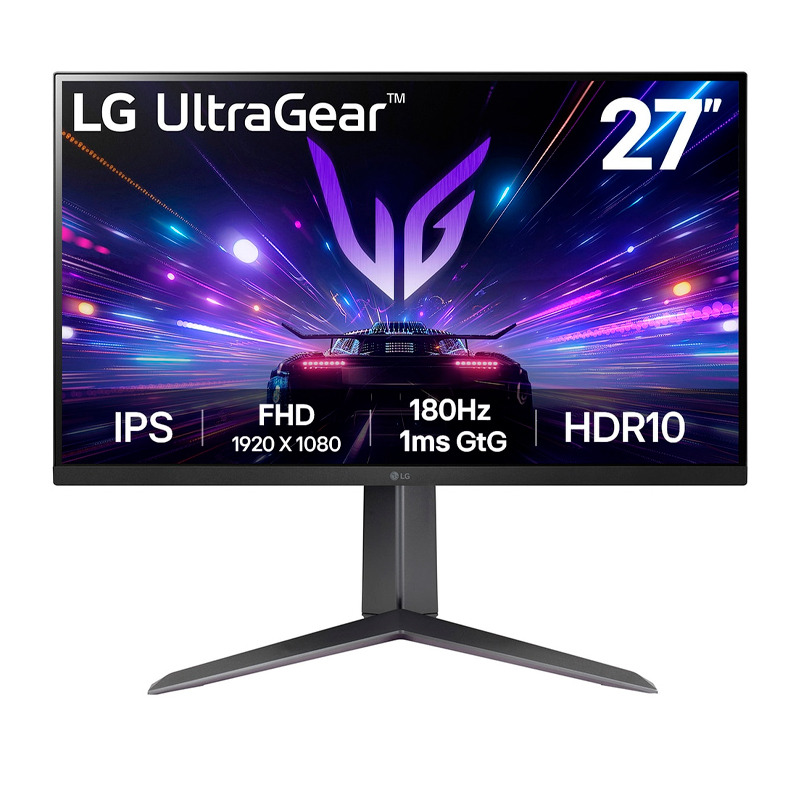 Monitor Gamer LG 27_ UltraGear Plano FHD IPS (1920x1080) HDMI_DP_HP-OUT