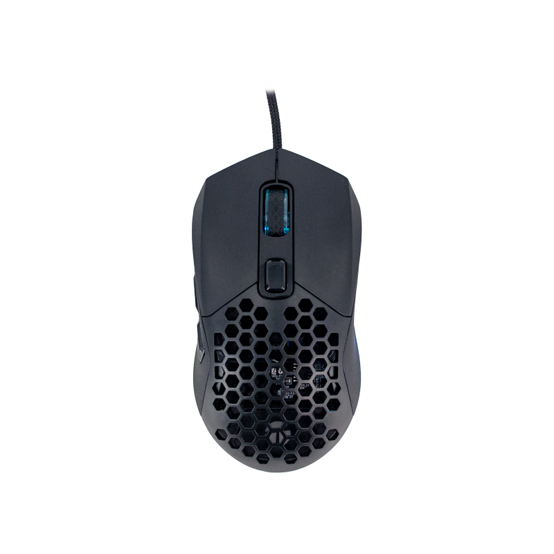 Mouse gamer TEROS TE-1232G, DPI hasta 7200, RGB, 7 botones, optico, negro