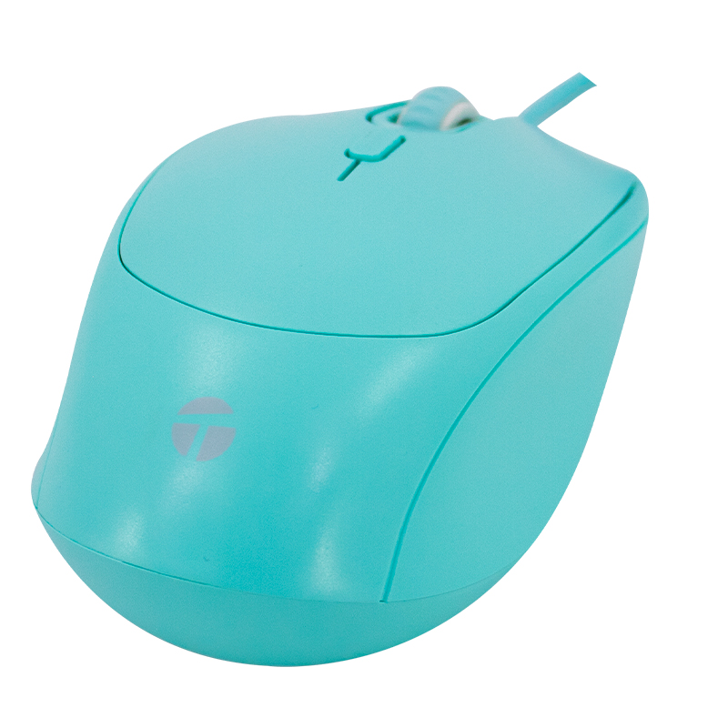 Mouse optico TEROS TE-1227S, 800-1200-1600 DPI, USB, 4 botones, color verde