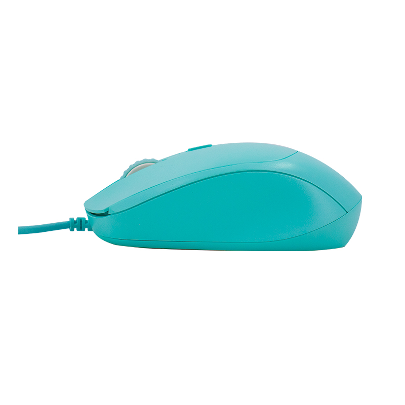 Mouse optico TEROS TE-1227S, 800-1200-1600 DPI, USB, 4 botones, color verde
