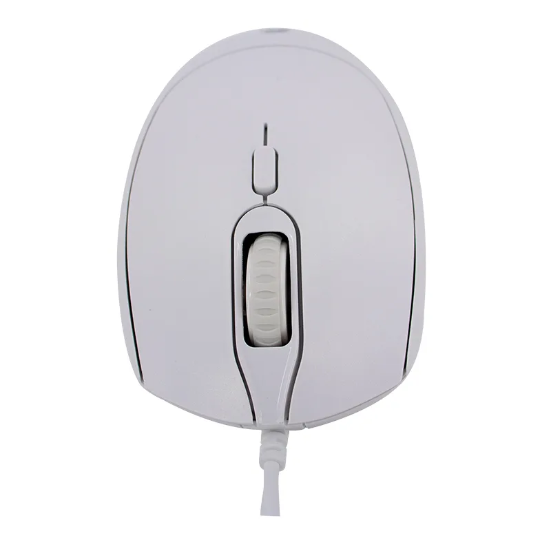 Mouse óptico TEROS TE-1225S, 800-1200-1600 DPI, USB, 4 botones, color blanco