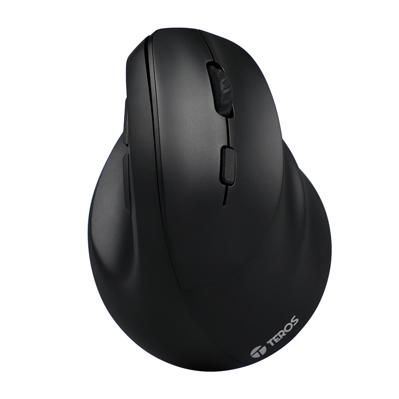 Mouse Inalambrico Teros TE-5169N, 2.4G+Bluetooth, 2400 DPI, USB, Color Negro