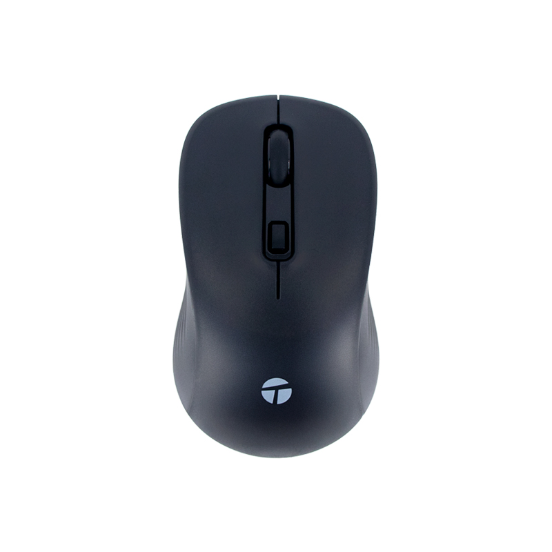 Mouse inalambrico TEROS TE-1231S, 2.4GHz, BT 5.0, 4 botones, USB, negro