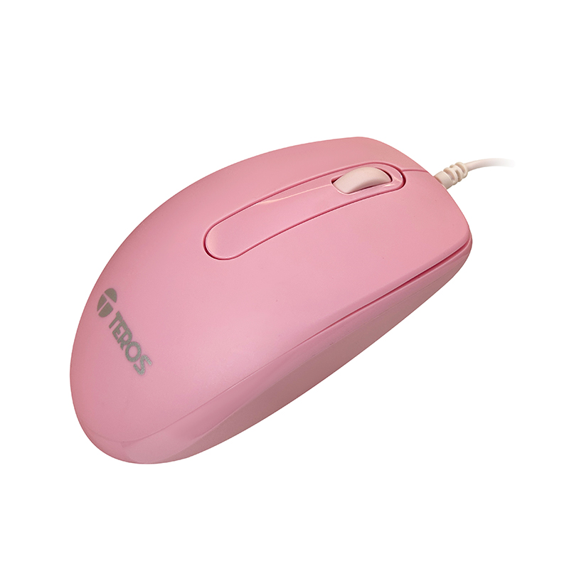Mouse optico TEROS TE-1221S, 1000 DPI, USB, 3 botones