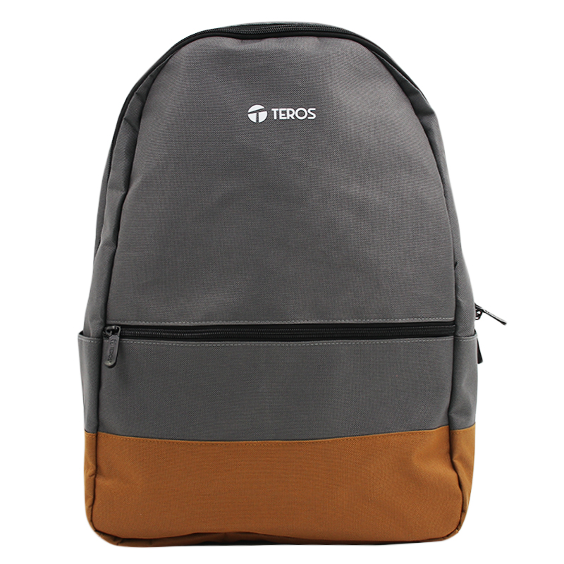Backpack Teros Nova TE-ACS9020GR, para Notebooks de hasta 15.6_, Color Gris_Marron