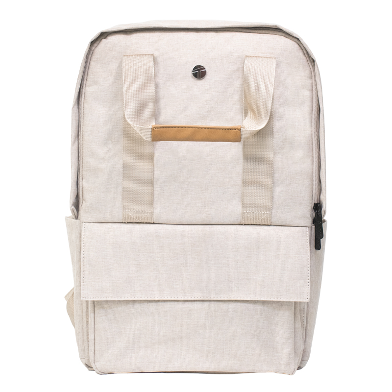 Backpack Teros City II TE-9026BG, para notebooks de hasta 15.6_, Color Beige