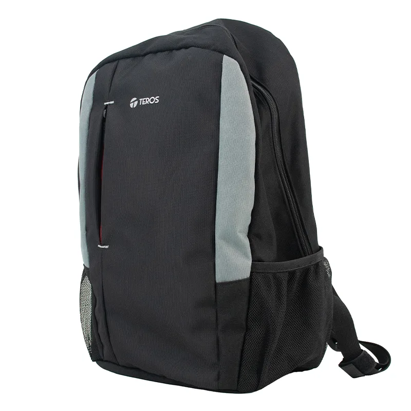 Backpack Teros TE-9040BS, para Notebooks de hasta 15.6", Color Negro/Gris