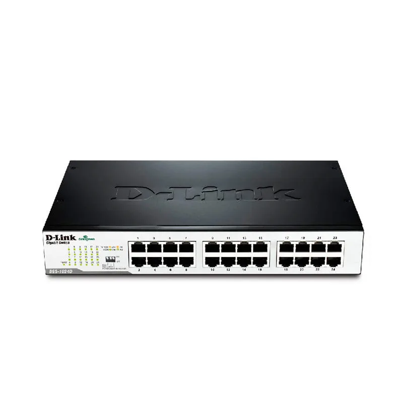 Switch D-Link DES-1024D, 10/100 Mbps, 24 x RJ-45, CSMA/CD, para Rack, Autovoltaje.