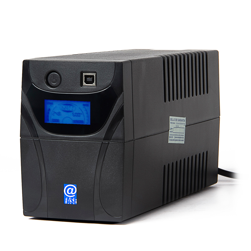 UPS Interactivo Elise @Fase, AUR-650-LCD-USB, 650VA _ 360W, Puerto inteligente USB-HID.