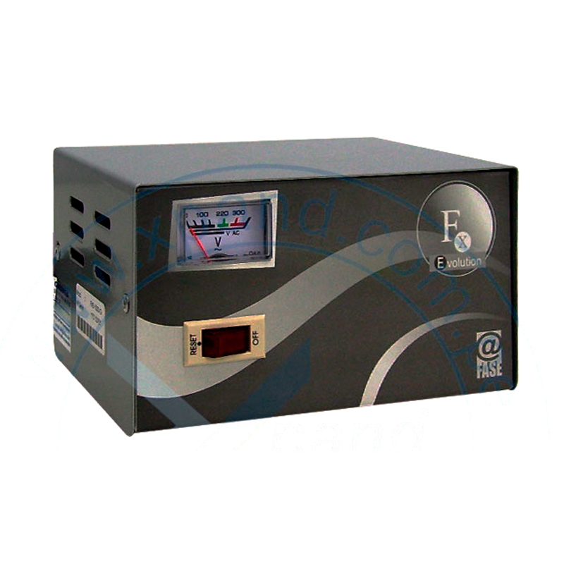 Estabilizador Elise - Fase FXE-10, Solido, 1.0kVA, 4 tomas a 220VAC, 1 toma By-pass.