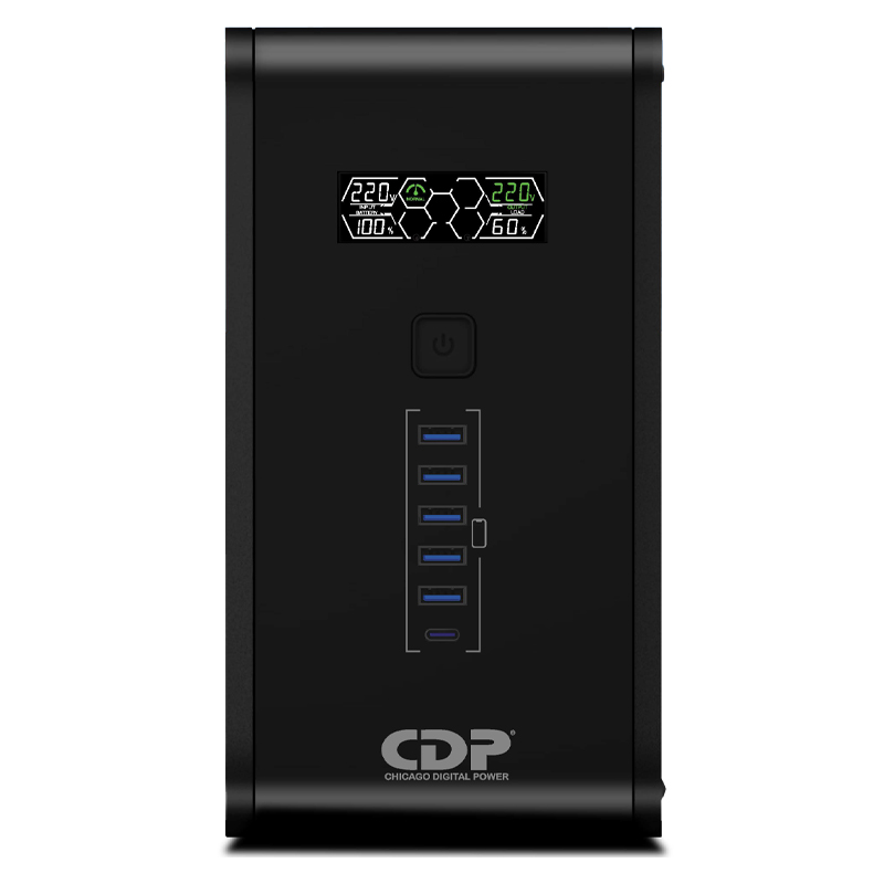 UPS Interactivo CDP (Chicago Digital Power) R-Smart 751i, 750VA _ 375W
